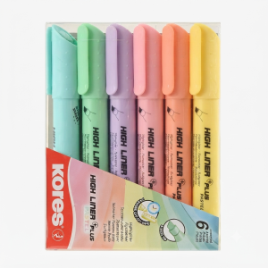 RESALTADOR PASTEL 6PZAS