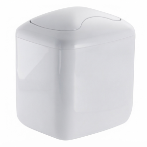 MINI PAPELERA VANITY WASTE CAN BLANCA-NEGRA