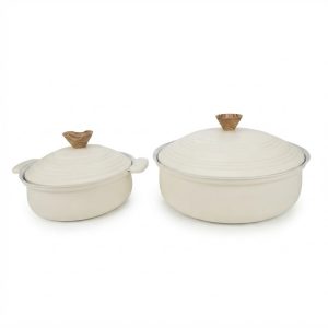 OLLAS DE ALUMINIO SANKEY REVEST/CER C/TAPA NEGRO/CREMA