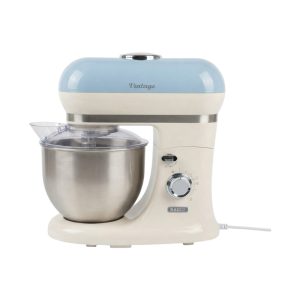 AYUDANTE DE COCINA AZUL BOWL DE ACERO 5,5L 10 VELOCIDADES LINEA VINTAGE